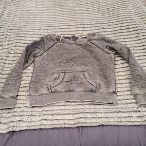 Heather gray Forever 21 scoop neck sweatshirt size L